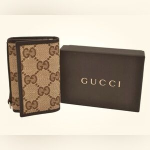 Authentic GUCCI Web Sherry Line 6 Hooks Key Case  with Box